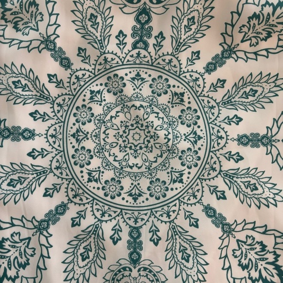 NWT Lulu's I Can Sea It Now Cream and Teal Mandala Floral Print Dress Size S - Picture 11 of 12